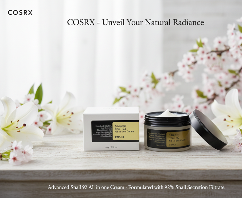 COSRX Advanced Snail 92 All in One Cream | 92% Snail Mucin | Repair, Hydrate & Soothe | Gel Cream for All Skin Types – 100g