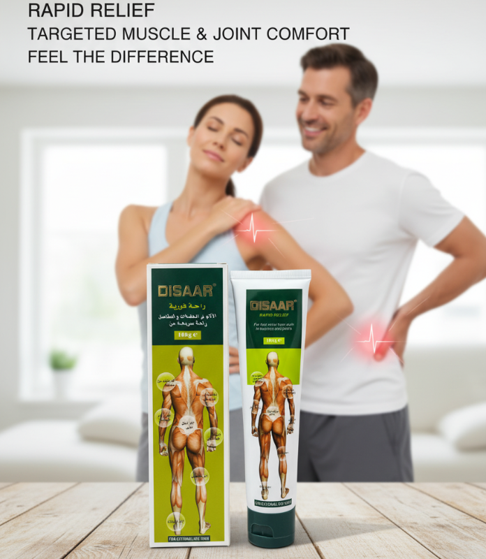 Disaar Rapid Relief Cream: Fast Pain Relief for Back, Neck, Shoulders & Knees – 100g