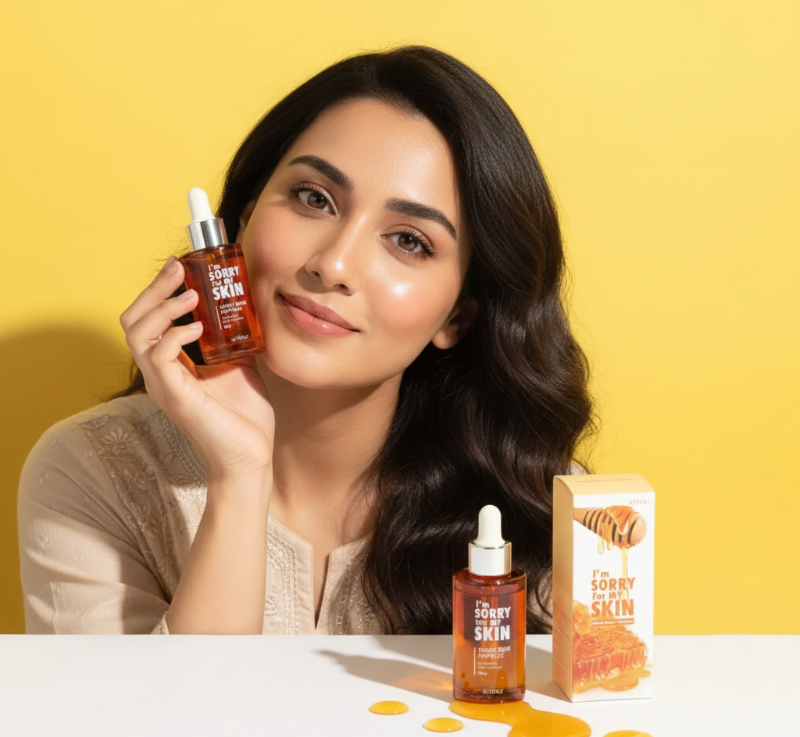 Ultru I'm Sorry For My Skin Honey Beam Ampoule | Honey & Propolis Serum | Deep Hydration & Soothing | For Sensitive, Dull Skin