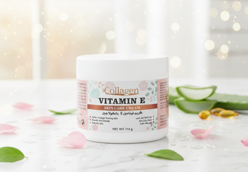 Laser White Collagen Vitamin E Cream: Firms Skin & Reduces Wrinkles – 113g