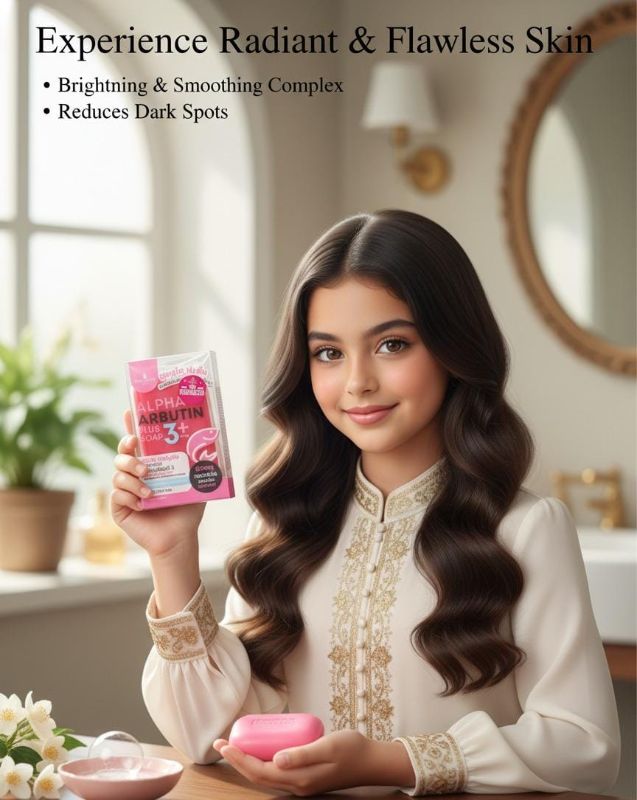 صابون بريشس سكين ألفا أربوتين 3 بلس للجسم | صابون لتفتيح البشرة مع الجلوتاثيون والكولاجين Precious Skin Alpha Arbutin 3 Plus Body Soap | Skin Lightening Soap with Glutathione and Collagen
