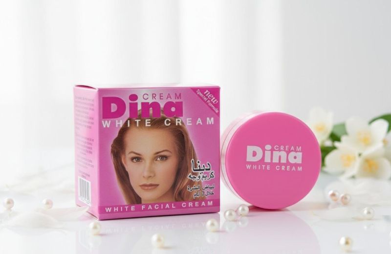 كريم دينا وايت لتفتيح البشرة | تركيبة لتفتيح البشرة في 7 أيام  Dina White Skin Whitening Cream | 7-Day Skin Lightening Formula