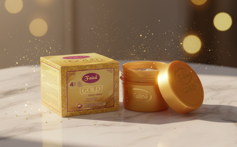 Faiza Gold Beauty Cream: 24k Gold Whitening, Anti-Acne & Tightening