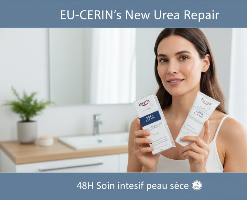 Eucerin UreaRepair Regenerating Face Cream for Dry Skin | 5% Urea + Lactate | 48-Hour Hydration & Barrier Repair | 50mL