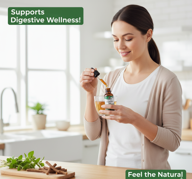 Nature's Answer Licorice Root Fluid Extract | Alcohol-Free Digestive & Skin Wellness Supplement