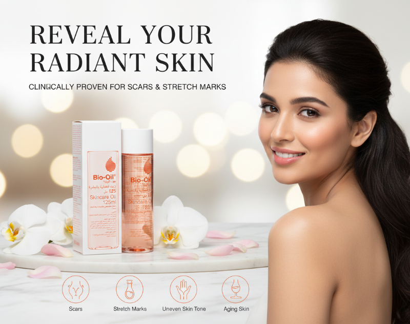 Bio-Oil Skincare Oil - Award-Winning Formula for Scars, Stretch Marks & Uneven Skin Tone 125ml