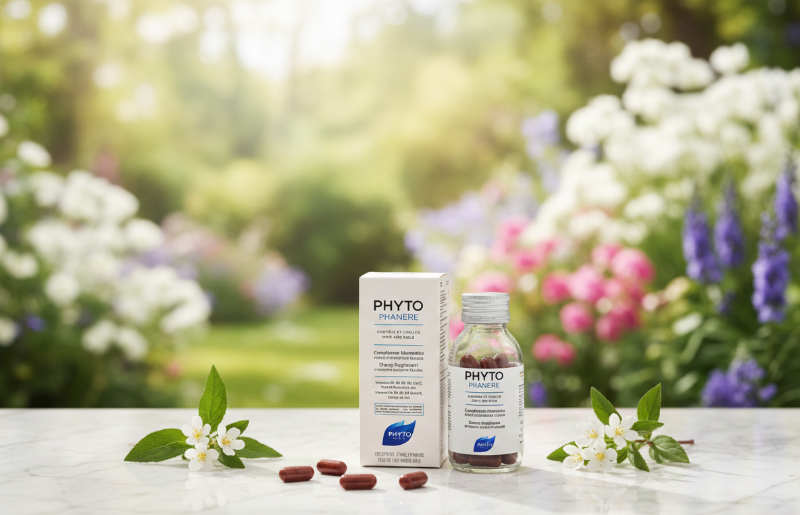 Phyto Phytophanère Hair & Nails Supplement | Vitamins & Borage Oil for Hair Strength, Growth & Volume