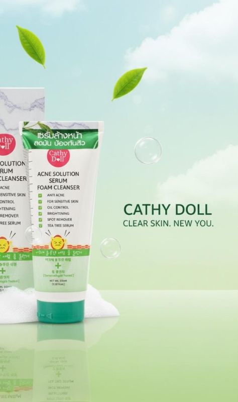 Cathy Doll Acne Treatment Foaming Face Wash - Tea Tree Oil & Salicylic Acid Facial Wash for Oily and Acne-Prone Skin
غسول الوجه الرغوي لعلاج حب الشباب من كاثي دول - غسول للوجه بزيت شجرة الشاي وحمض الساليسيليك للبشرة الدهنية والمعرضة لحب الشباب