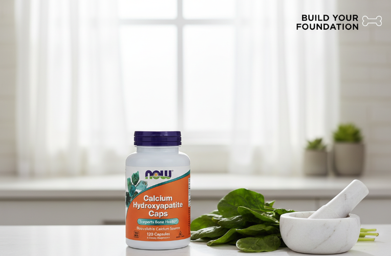NOW Foods Calcium Hydroxyapatite | Bone Support with Microcrystalline Hydroxyapatite (MCH)