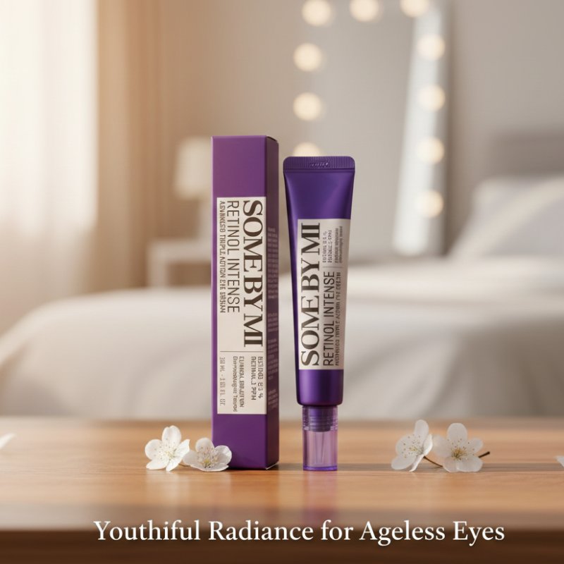 SOME BY MI Retinol Intense Advanced Triple Action Eye Cream | 0.1% Retinol & Retinal | Targets Wrinkles, Dark Circles & Fine Lines | For Sensitive Skin