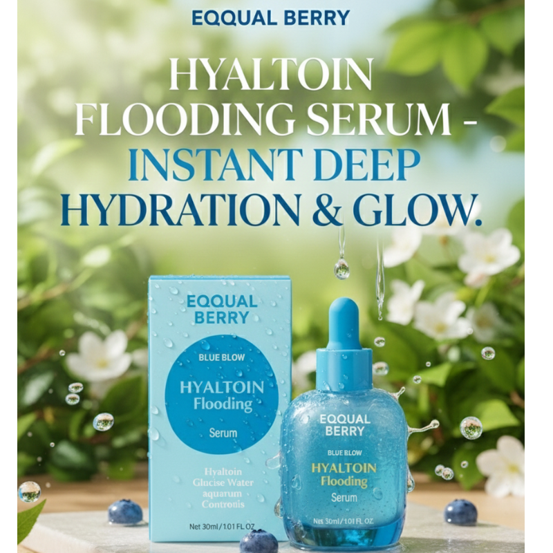 Hyaltoin Flooding Serum with 11 HAs, Glacier Water & 5 Ceramides | EQQUAL BERRY