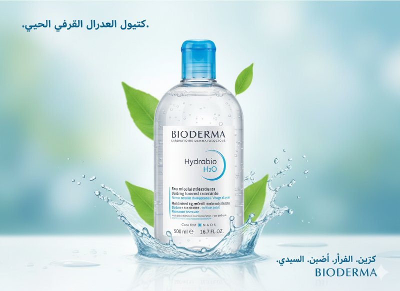 ماء ميسيلار بيوديرما هايدرابيو إتش₂أو - مزيل مكياج ومنظف مرطب للبشرة الجافة  Bioderma HydraBio H₂O Micellar Water - Makeup Remover and Hydrating Cleanser for Dry Skin