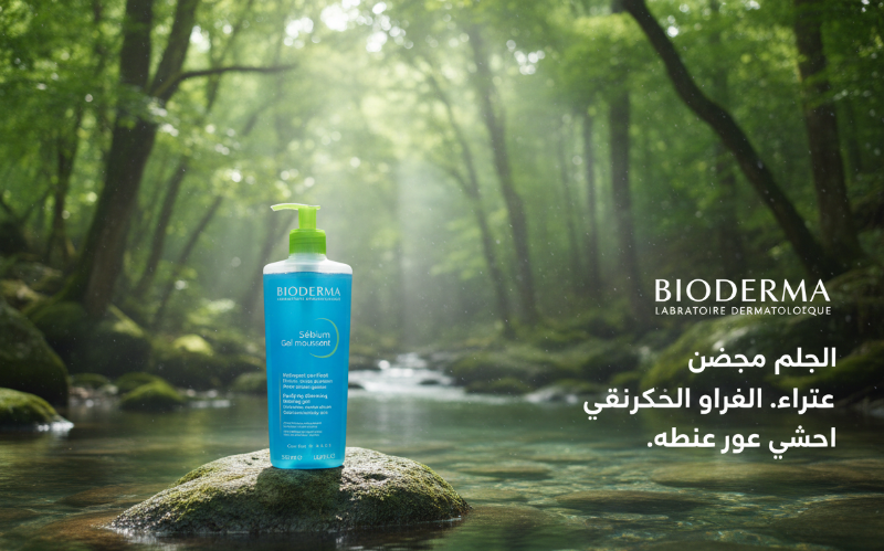 بيوديرما سيبيوم جل موسانت - جل منظف ومنقي للبشرة الدهنية والمعرضة لحب الشباب  Bioderma Sébium Gel Moussant - Cleansing and Purifying Gel for Oily and Acne-Prone Skin