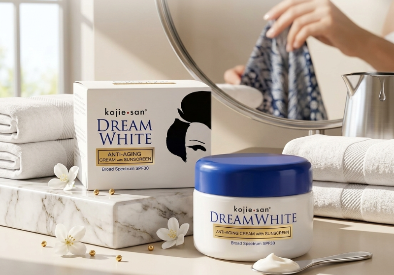 Kojie San Dream White Anti-Aging Cream SPF30: Broad Spectrum Sunscreen – 30g Face Cream