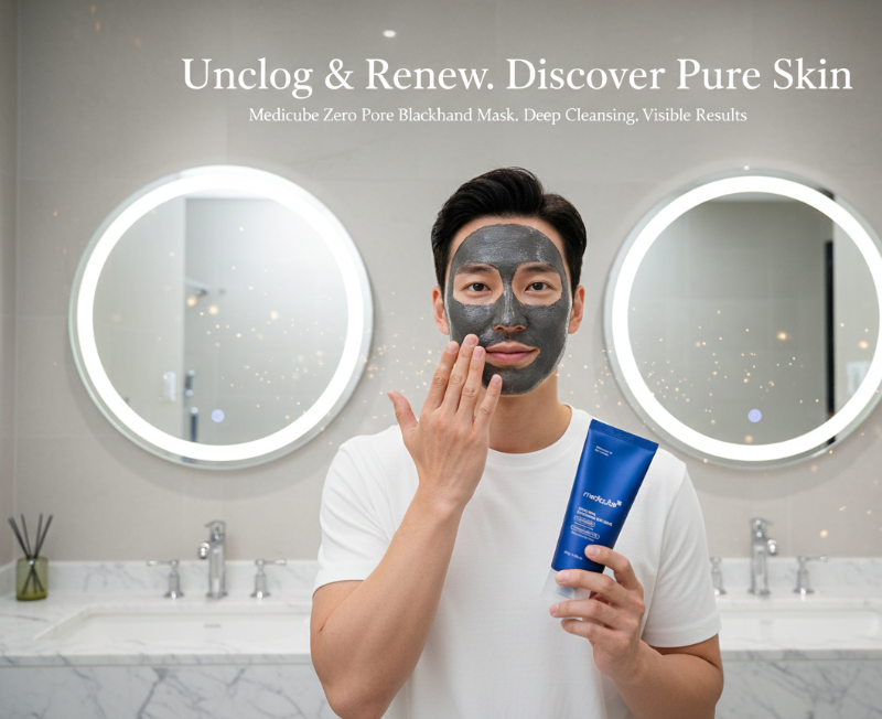 Medicube Zero Pore Blackhead Mud Mask | 3-Minute AHA BHA PHA Clay Mask for Pores & Blackheads