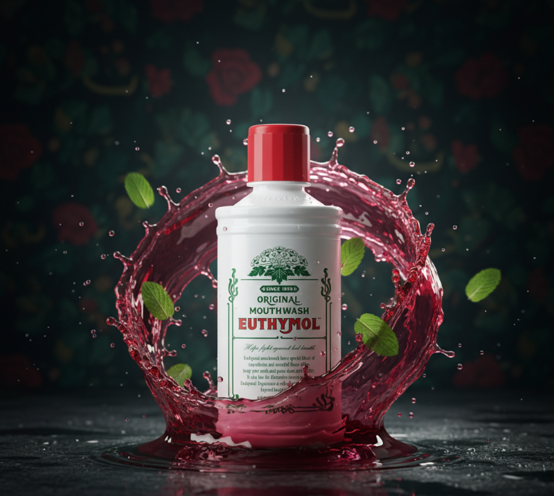 غسول الفم الأصلي من يوثيمول | نكهة قوية ومميزة، يزيل رائحة الفم الكريهة والبلاك | ٥٠٠ مل 
Euthymol Original Mouthwash | Strong, Distinctive Flavor, Eliminates Bad Breath and Plaque | 500ml