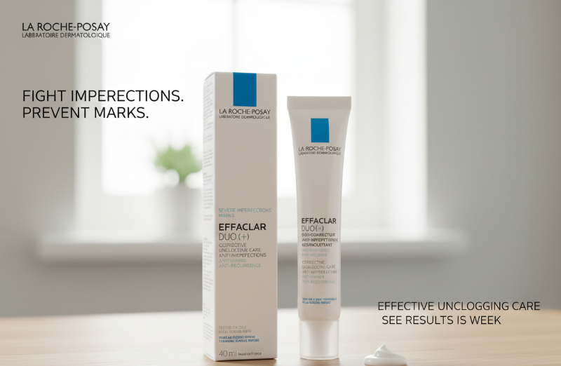 La Roche-Posay Effaclar Duo(+) Corrective Anti-Acne Care | Unclogging Cream for Oily & Acne-Prone Skin