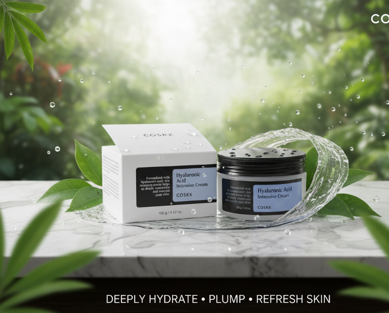 COSRX Hyaluronic Acid Intensive Cream | Deep Hydration Moisturizer | For Dry, Dehydrated & Sensitive Skin | Lightweight, Non-Sticky Formula