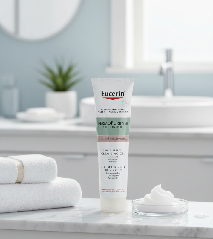 جل التنظيف ديرمو-بيورييه ثلاثي المفعول للتحكم بالزيوت - غسول للوجه والجسم، مع ٢٪ حمض الساليسيليك ومركب     AHA/BHA/PHA    Dermo-Purier Triple Action Oil Control Cleansing Gel - Face & Body Wash, with 2% Salicylic Acid and AHA/BHA/PHA Complex