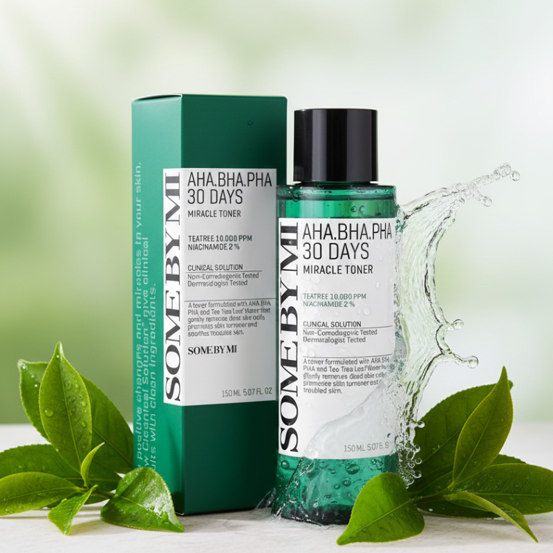 SOME BY MI AHA BHA PHA 30 Days Miracle Toner | Triple Acid + Tea Tree Water | Exfoliating Toner for Acne, Blackheads & Sensitive Skin
