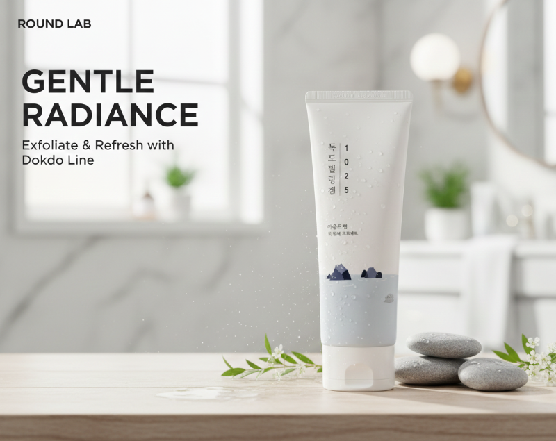 جل التقشير راوندلاب دوكدو 1025 - مقشر لطيف بمياه البحر وحمض الهيالورونيك  Roundlab DuckDoo 1025 Exfoliating Gel - Gentle Seawater & Hyaluronic Acid Scrub