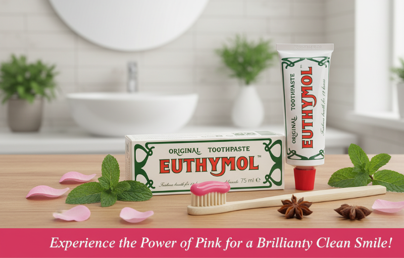 Euthymol Original Toothpaste – Classic British Antiseptic Toothpaste | Fluoride-Free, 12-Hour Fresh Breath | 100% Recyclable Tube