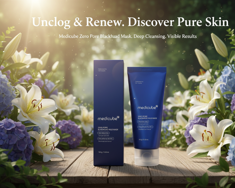 Medicube Zero Pore Blackhead Mud Mask | 3-Minute AHA BHA PHA Clay Mask for Pores & Blackheads