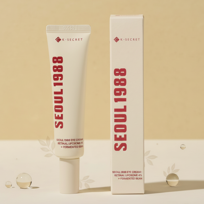 K-Secret Seoul 1988 Eye Cream | 4% Retinal Liposome | Intensive Wrinkle & Anti-Aging Eye Treatment | 11x Faster Than Retinol | 30ml