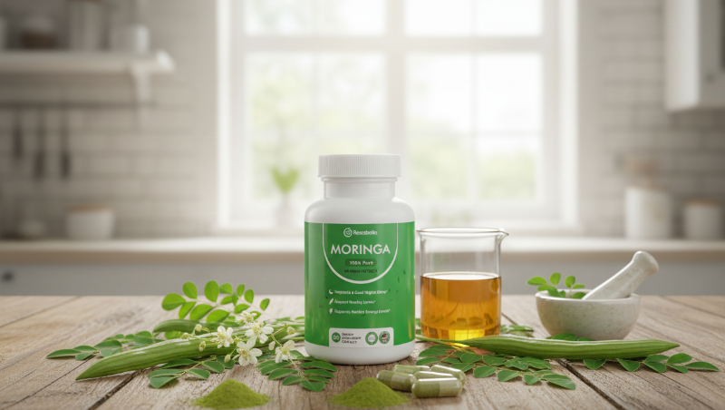 Rosabella Moringa | 100% Pure Moringa Leaf Powder Capsules – Superfood for Energy, Joints & Sleep