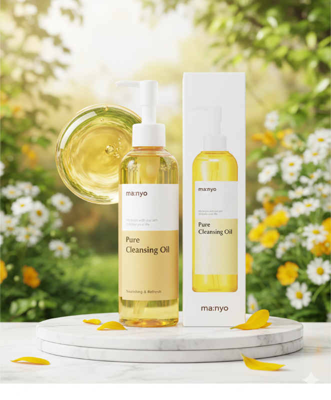 Ma:nyo Pure Cleansing Oil - Gentle Korean Oil Cleanser for Makeup & Blackhead Removal