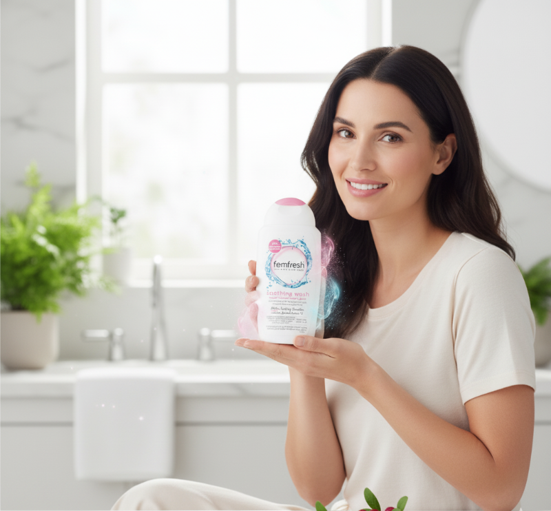 غسول فيم فريش ألترا كير المهدئ للمناطق الحساسة مع البروبيوتيك والتوت البري | متوازن الحموضة والميكروبيوم | 250 مل  Femfresh Ultra Care Soothing Intimate Wash with Probiotics and Cranberry | pH & Microbiome Balanced | 250ml