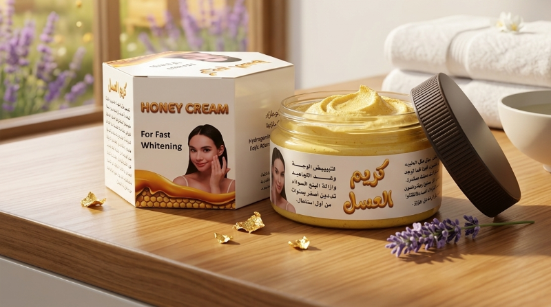 Honey-Based Skin Whitening Cream – WARNING: May Contain Harmful Mercury – Consult Doctor Before Use