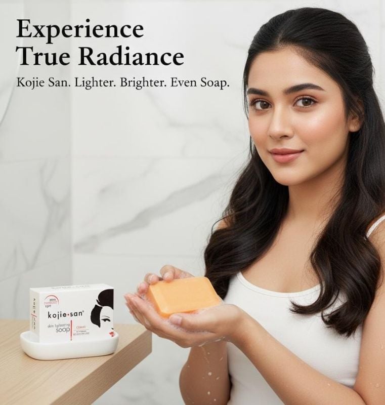 صابون كوجي سان لتفتيح البشرة | صابون حمض الكوجيك للبقع الداكنة وتوحيد لون البشرة Koji San Skin Lightening Soap | Kojic Acid Soap for Dark Spots and Even Skin Tone