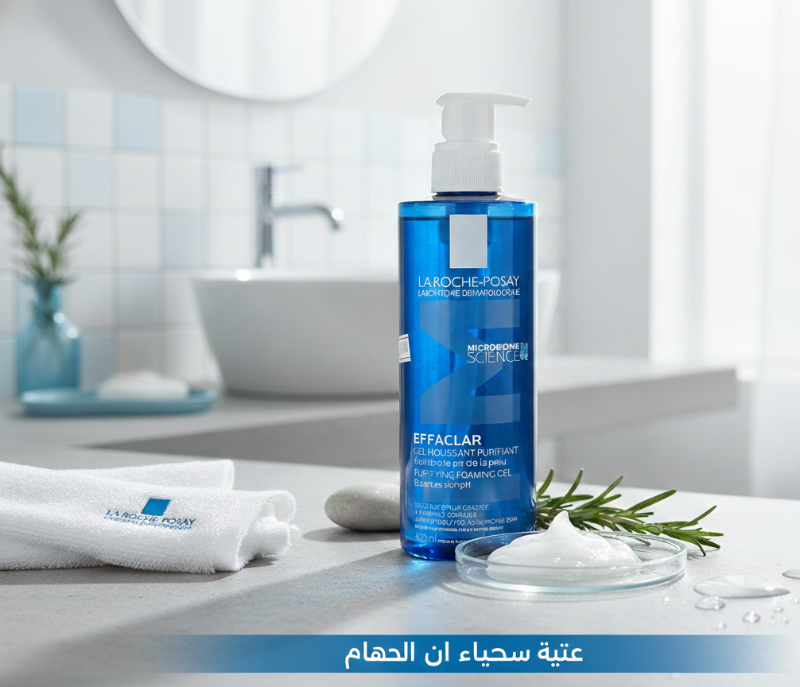 جل إيفاكلار الرغوي المُنقّي من لا روش-بوزيه +M - للبشرة الدهنية والمعرضة لحب الشباب والحساسة  
La Roche-Posay Effaclar Purifying Foaming Gel +M - For Oily, Acne-Prone, and Sensitive Skin