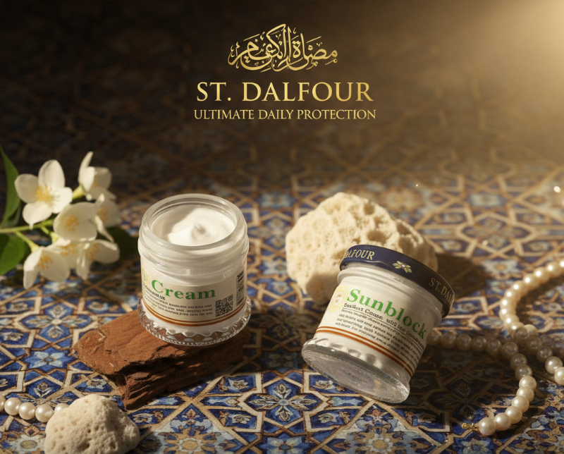 St. Dalfour Sunblock Cream SPF 60/90 | Broad Spectrum UVA/UVB Protection – Non-Greasy & Lightweight