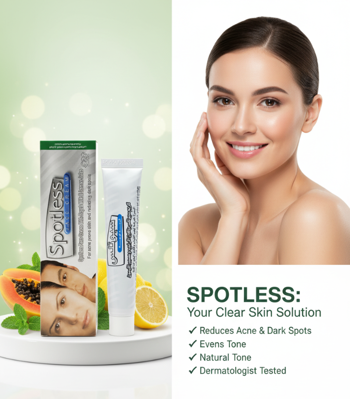 Eva Spotless Face Cream 0.6 fl oz – Rayeb Milk & Lemon Juice | Reduces Dark Spots & Treats Acne-Prone Skin | Eva Cosmetics