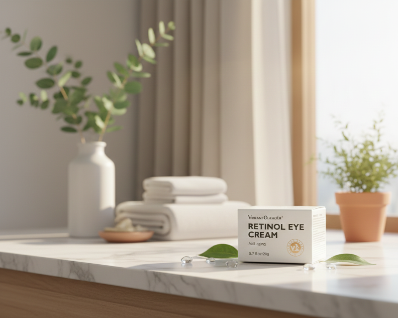 VIBRANT GLAMOUR Retinol Eye Cream | Anti-Aging Eye Cream for Wrinkles & Dark Circles | Slow-Release Retinol + Arbutin + Vitamin C