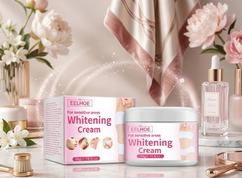 EELHOE Whitening Cream for Sensitive Areas 50g: Removes Melanin, Lightens Underarms & Private Parts – Non-Greasy