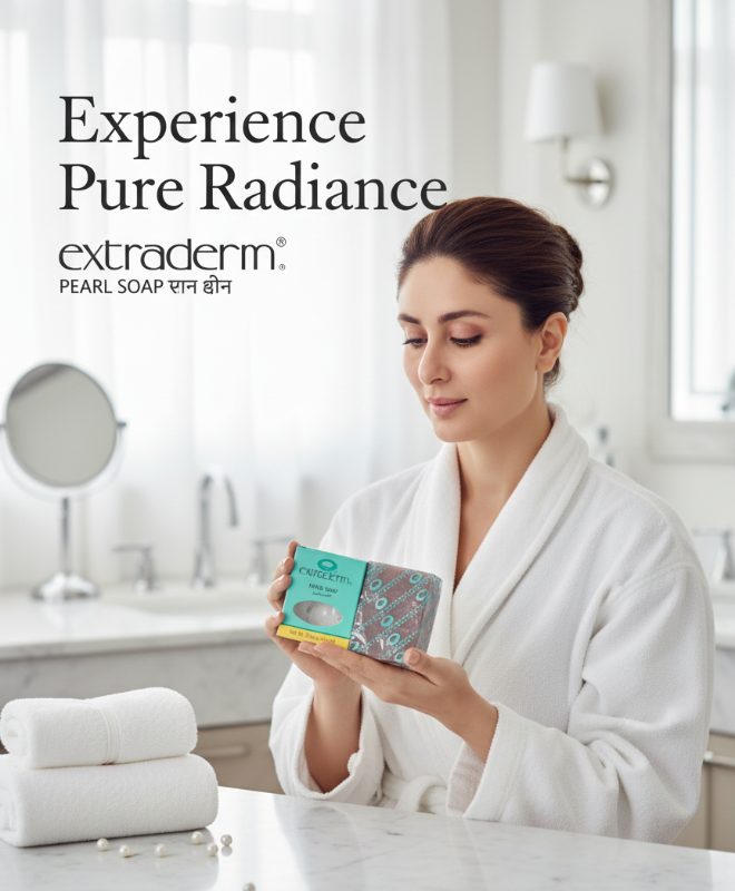 صابون إكستراديرم بيرل: تنظيف عميق ونقي للمسام  Extraderm Pearl Soap: Deep and Pure Cleansing for Pores