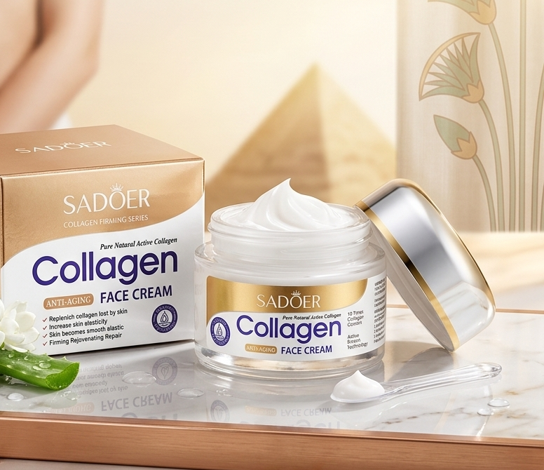 SADOER Collagen Firming Face Cream: Anti-Aging with Collagen, Glycerin – Gluten & Preservative Free