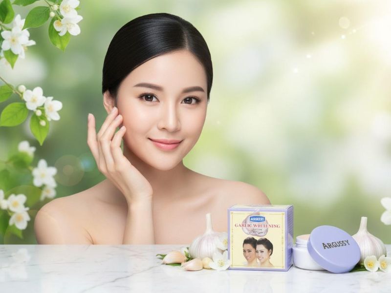 كريم أرجوسي لتفتيح البشرة بخلاصة الثوم | علاج حب الشباب وتقليل البقع   Argussy Skin Lightening Cream with Garlic Extract | Acne Treatment and Blemish Reduction