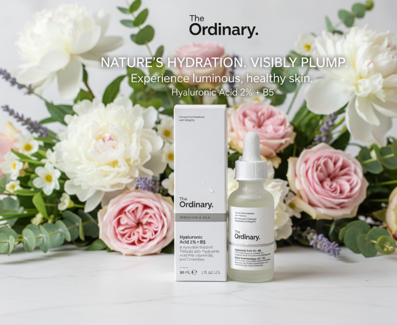 The Ordinary Hyaluronic Acid 2% + B5 (with Ceramides) | Multi-Depth Hydration & Barrier Support Serum