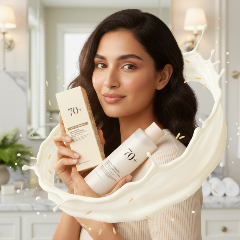 Anua Rice 70 Glow Milky Toner | 70% Rice Bran Water + Ceramides for Glass Skin | Hydrating Milky Toner for Dull & Sensitive Skin