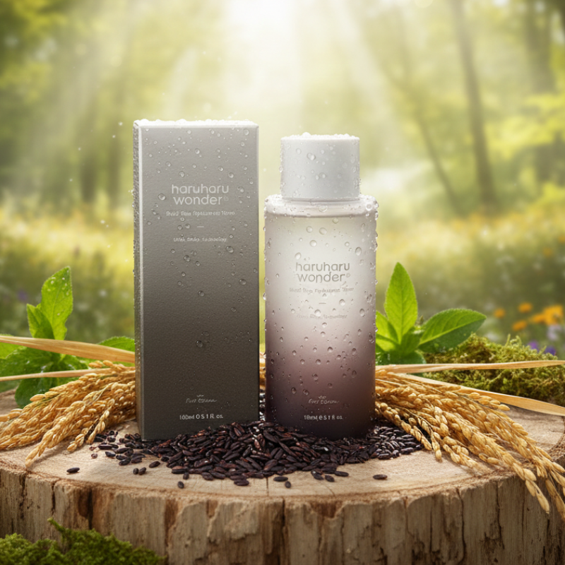 Haruharu Wonder Black Rice Hyaluronic Toner | Fermented Black Rice + Hyaluronic Acid | Korean Hydrating & Firming Toner