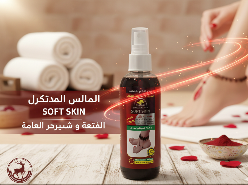 Al Attar Soft Skin "Kaab El-Ghazal" Spray | Instant Whitening & Cracked Heel Treatment