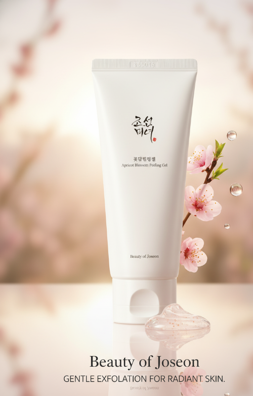 جل بيوتي جوسون لتقشير البشرة بزهر المشمش - مقشر لطيف للبشرة الحساسة         Beauty Joson Apricot Blossom Exfoliating Gel - Gentle Scrub for Sensitive Skin