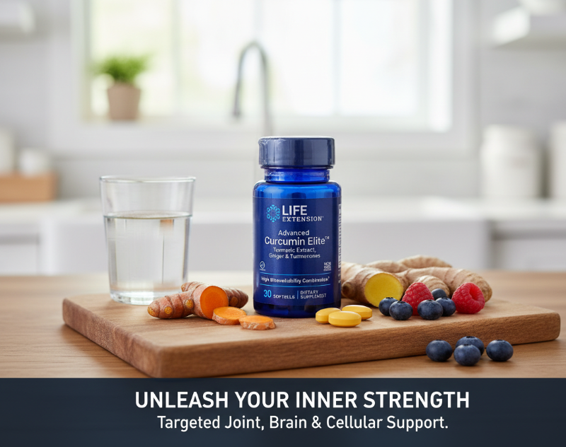 Life Extension Advanced Curcumin Elite | High Bioavailability Turmeric Extract for Joint, Brain & Immune Health