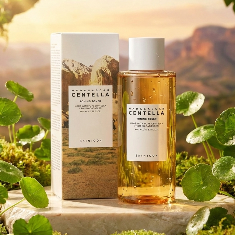 SKIN1004 Madagascar Centella Toning Toner | 84% Centella + PHA + Niacinamide | pH-Balancing Daily Exfoliating Toner for Sensitive Skin