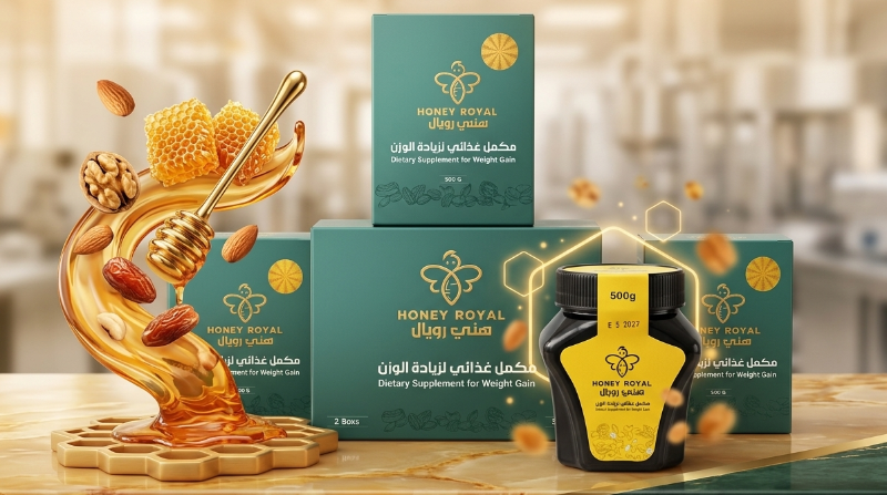 Honey Royal Weight Gain Supplement 2 BOX Pack 500g+500g=1000 g : 🌿 Honey Royal Natural Appetite Booster with Royal Jelly, Ginseng & Pure Honey
