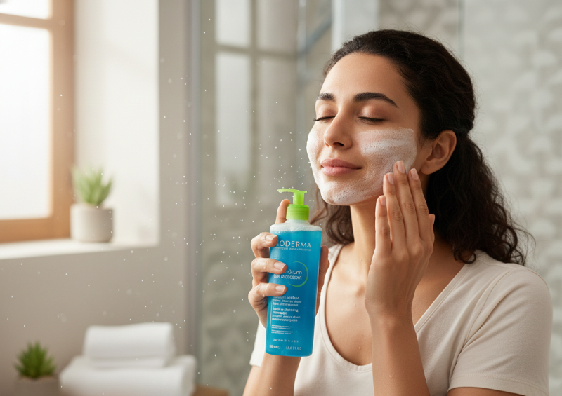 بيوديرما سيبيوم جل موسانت - جل منظف ومنقي للبشرة الدهنية والمعرضة لحب الشباب  Bioderma Sébium Gel Moussant - Cleansing and Purifying Gel for Oily and Acne-Prone Skin